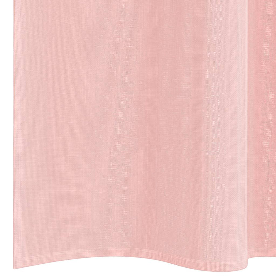 Gordijnen voile met lussen 2 st 140x140 cm roze