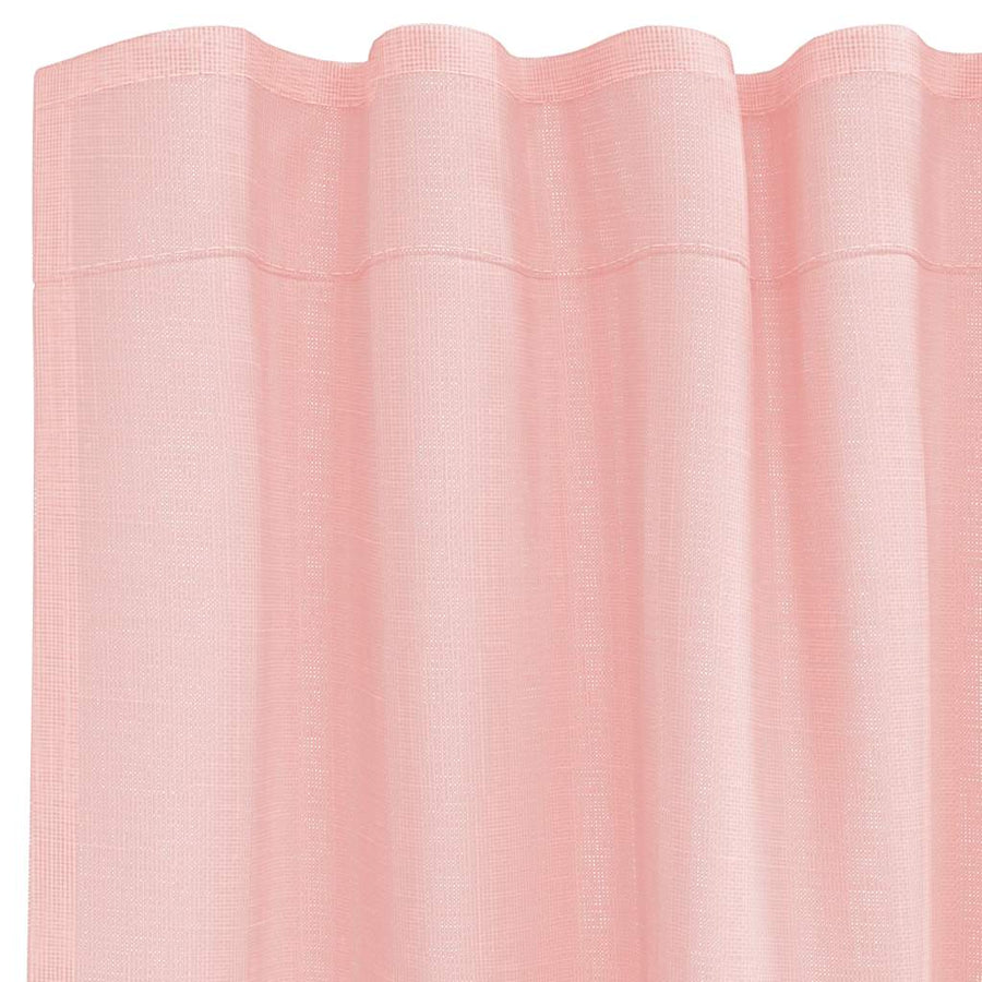 Gordijnen met lussen 2 st 140x175 cm roze