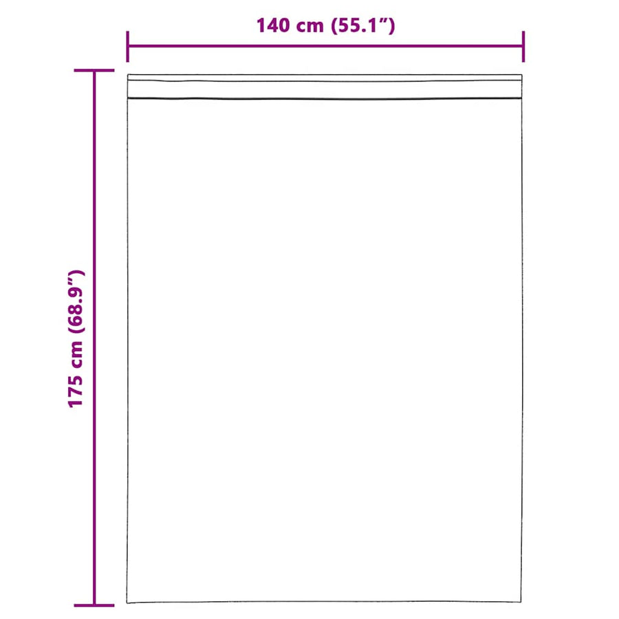 Gordijnen met lussen 2 st 140x175 cm roze