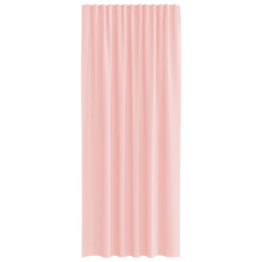 Gordijnen met lussen 2 st 140x245 cm roze