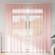 Gordijnen 2 st 140x245 cm roze