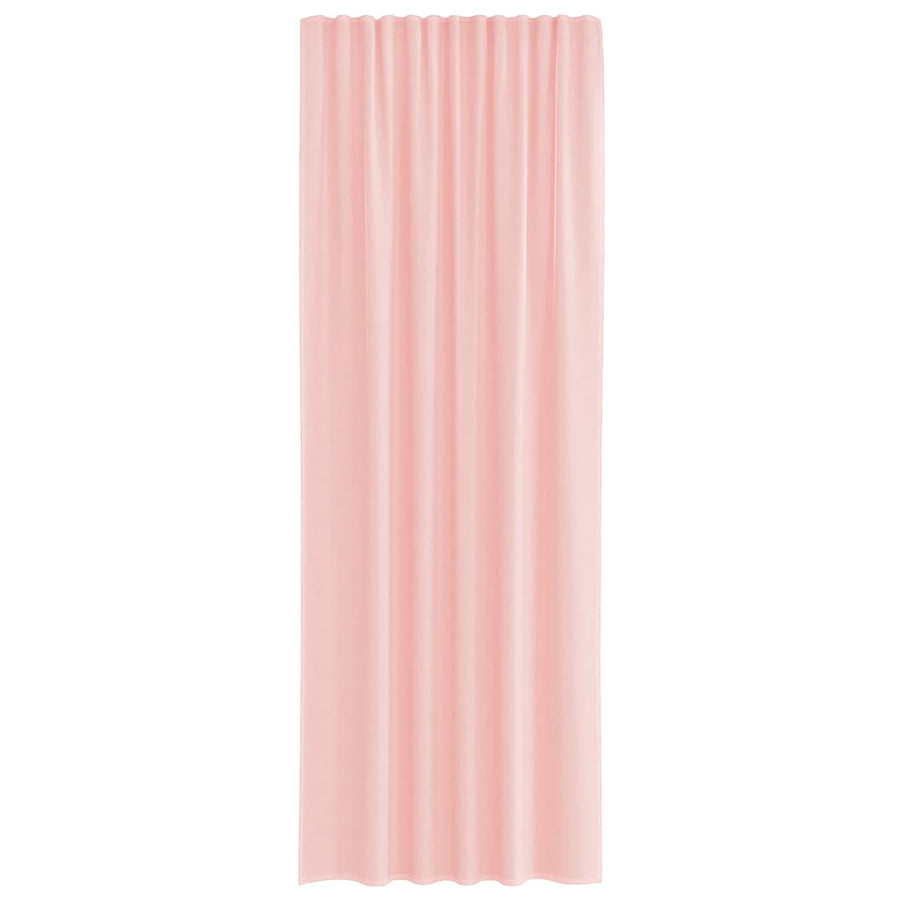 Gordijnen voile met lussen 2 st 140x260 cm roze