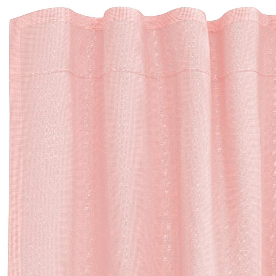 Gordijnen voile met lussen 2 st 140x260 cm roze