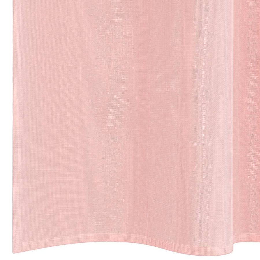 Gordijnen voile met lussen 2 st 140x260 cm roze