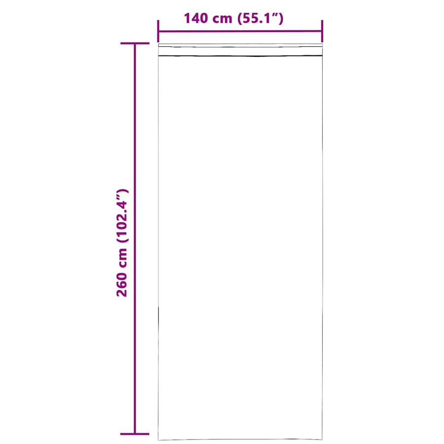 Gordijnen voile met lussen 2 st 140x260 cm roze