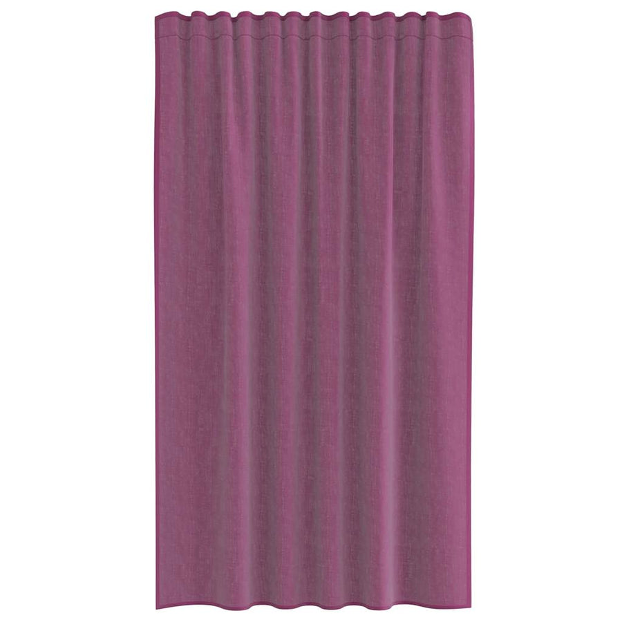 Gordijnen met lussen 2 st 140x175 cm paars