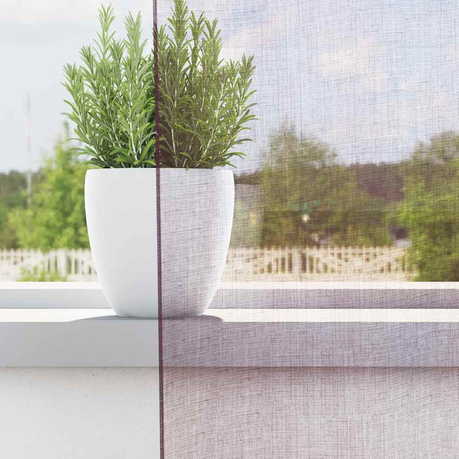Gordijnen voile met lussen 2 st 140x225 cm paars