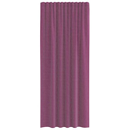 Gordijnen voile met lussen 2 st 140x225 cm paars