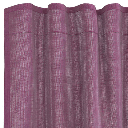 Gordijnen voile met lussen 2 st 140x225 cm paars