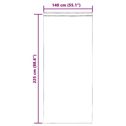 Gordijnen voile met lussen 2 st 140x225 cm paars