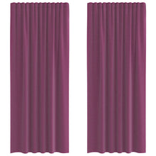 Gordijnen met lussen 2 st 140x245 cm paars