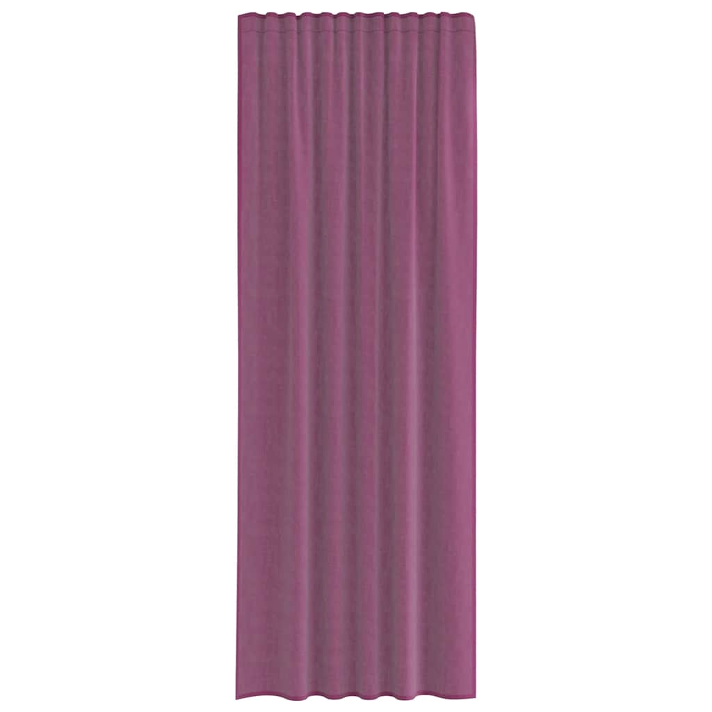 Gordijnen met lussen 2 st 140x260 cm paars