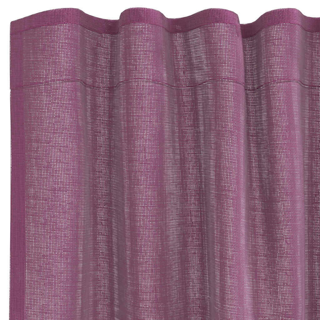 Gordijnen met lussen 2 st 140x260 cm paars