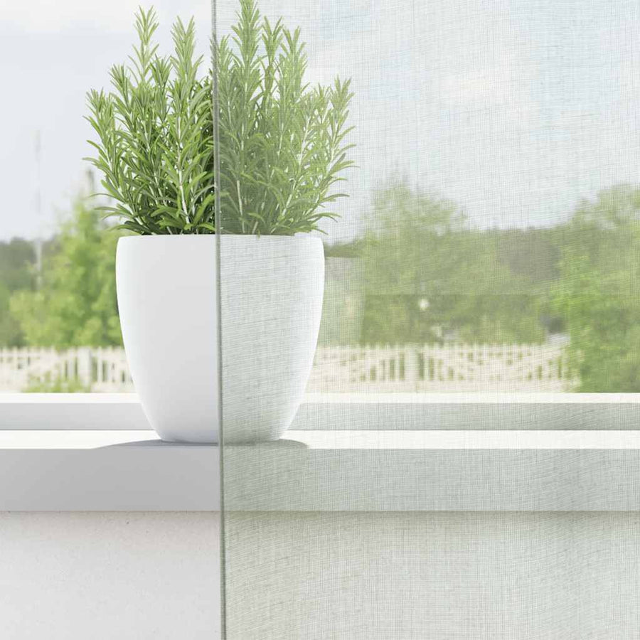 Gordijnen voile met lussen 2 st 140x140 cm lichtgrijs