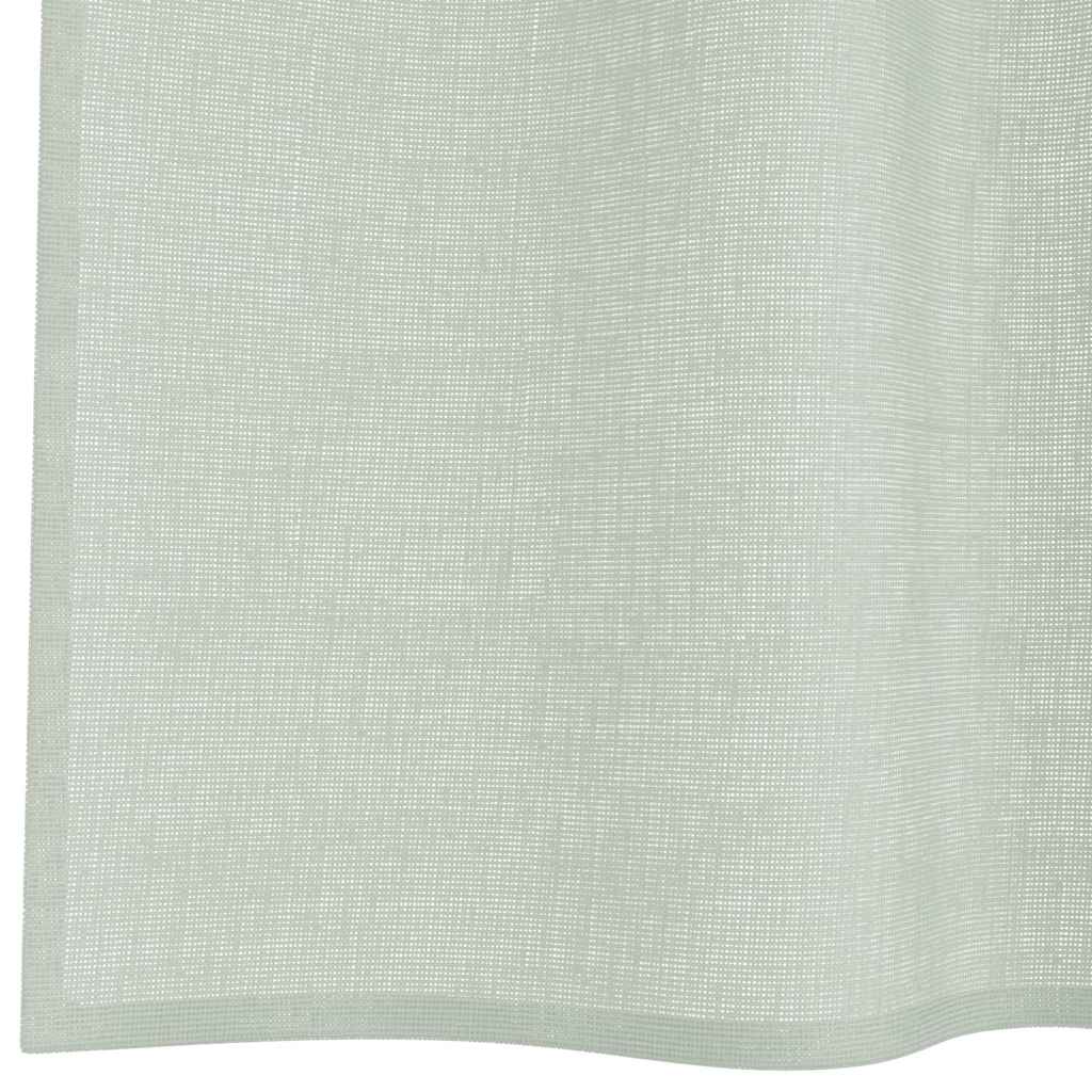 Gordijnen voile met lussen 2 st 140x140 cm lichtgrijs