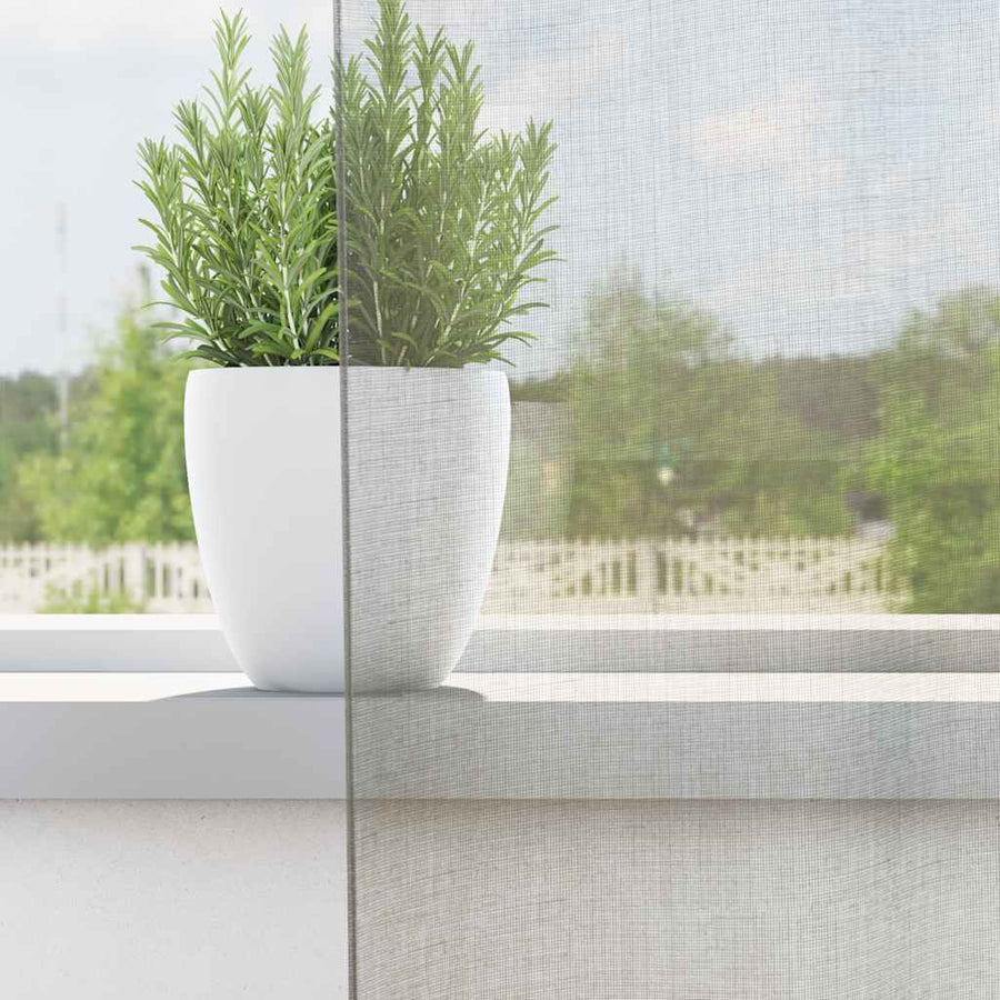 Gordijnen voile met lussen 2 st 140x175 cm lichtgrijs