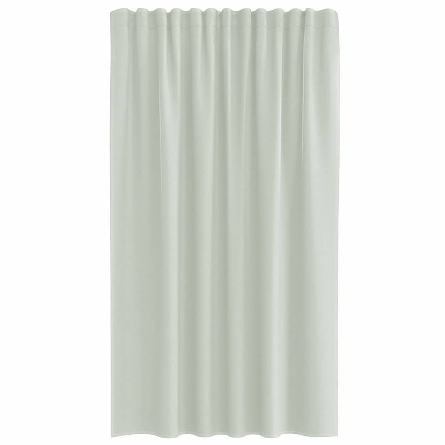 Gordijnen voile met lussen 2 st 140x175 cm lichtgrijs