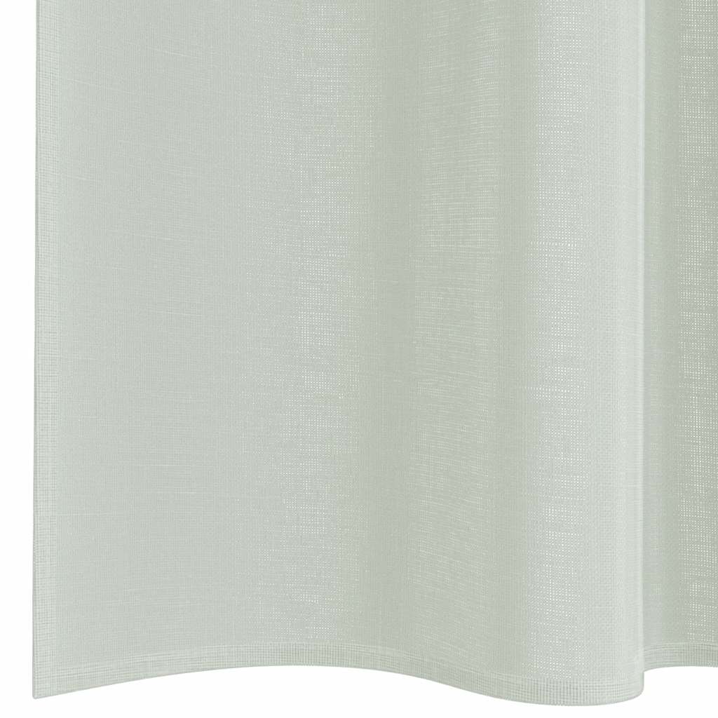 Gordijnen voile met lussen 2 st 140x175 cm lichtgrijs
