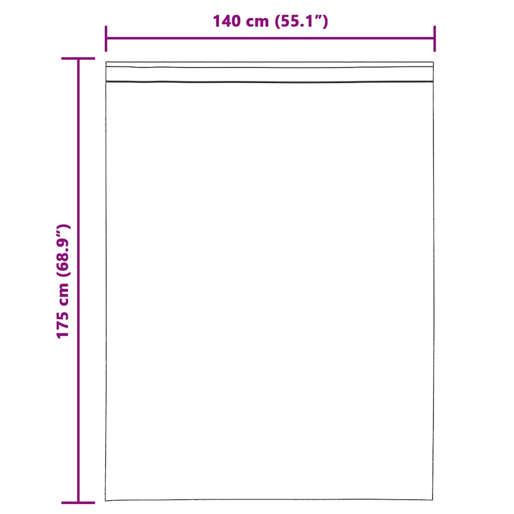 Gordijnen voile met lussen 2 st 140x175 cm lichtgrijs