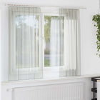 Voile curtains with loops 2 pcs 140x175 cm light grey