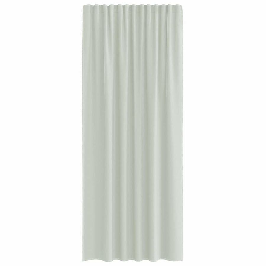 Gordijnen voile met lussen 2 st 140x225 cm lichtgrijs