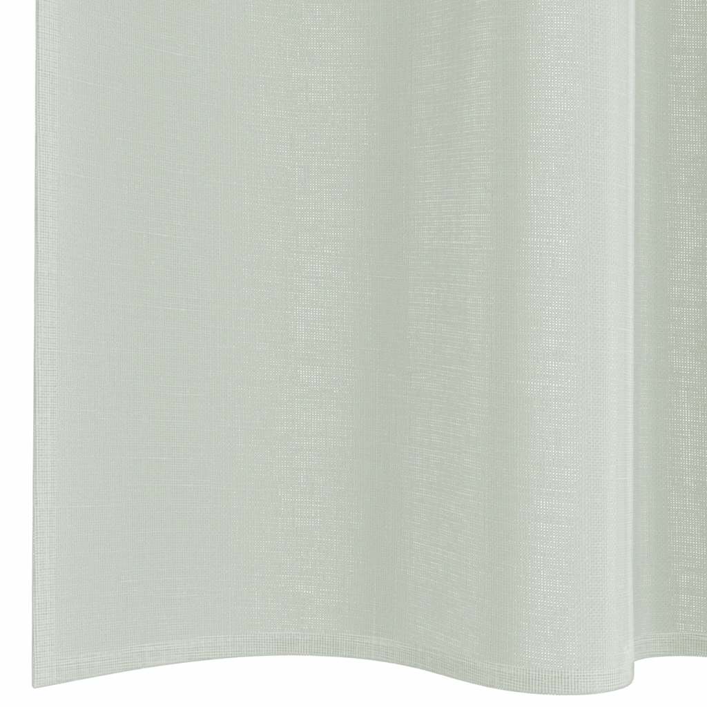 Gordijnen voile met lussen 2 st 140x225 cm lichtgrijs