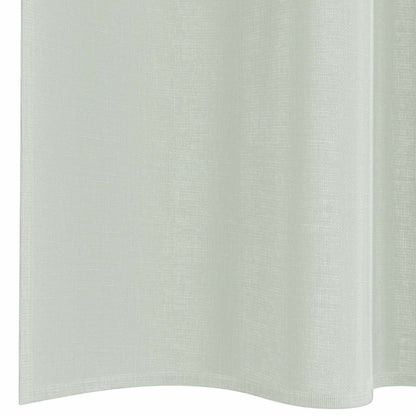 Gordijnen voile met lussen 2 st 140x225 cm lichtgrijs