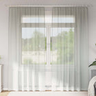 Voile curtains with loops 2 pcs 140x225 cm light gray