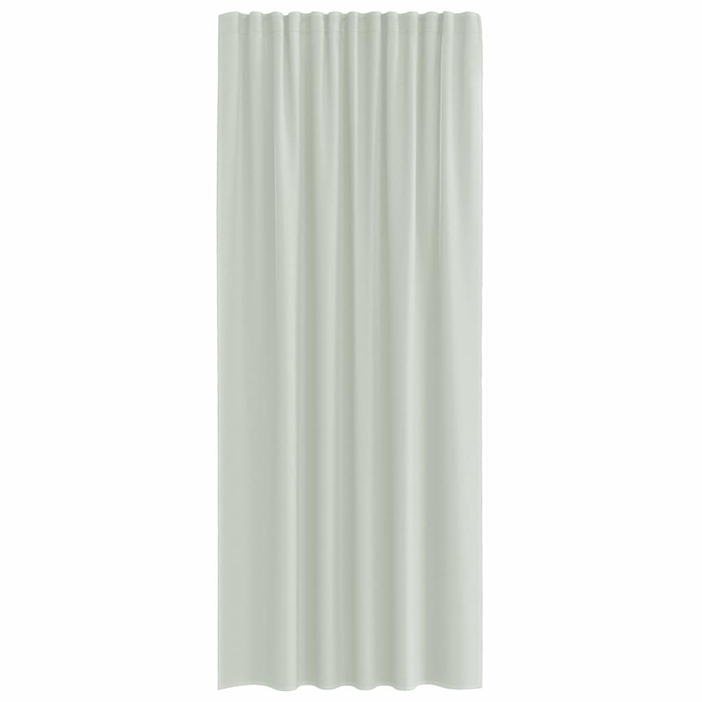 Gordijnen met lussen 2 st 140x245 cm lichtgrijs