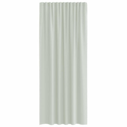 Gordijnen met lussen 2 st 140x245 cm lichtgrijs