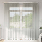Curtains with loops 2 pcs 140x245 cm light grey