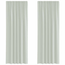 Gordijnen voile met lussen 2 st 140x260 cm lichtgrijs