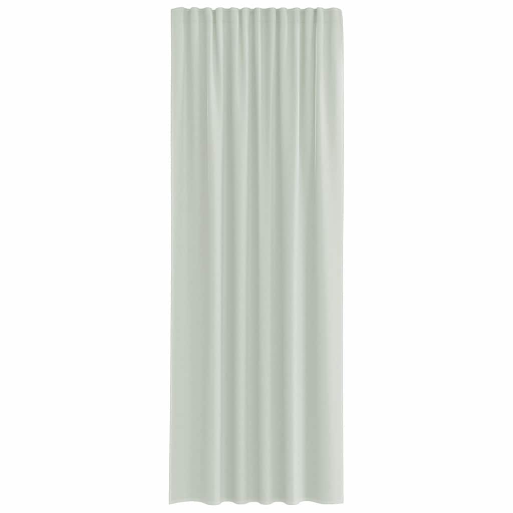 Gordijnen voile met lussen 2 st 140x260 cm lichtgrijs