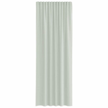 Gordijnen voile met lussen 2 st 140x260 cm lichtgrijs