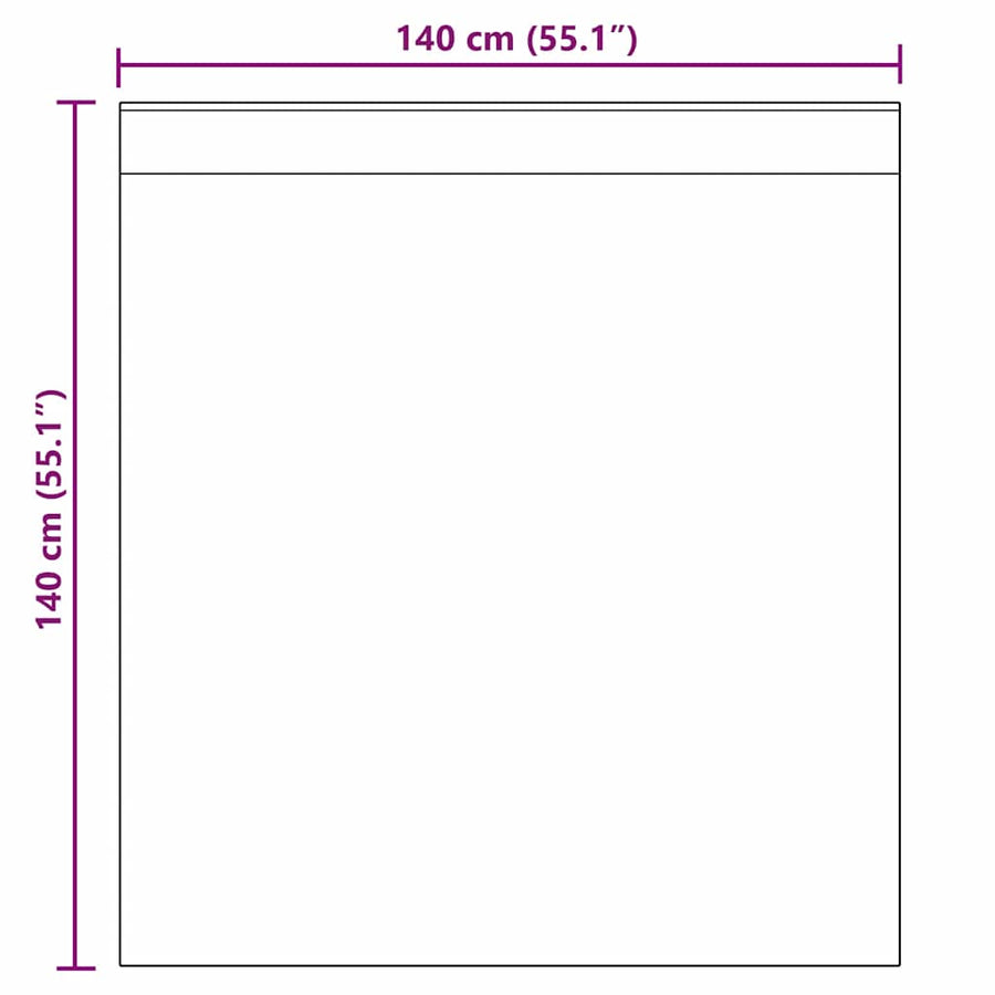 Gordijnen voile met lussen 2 st 140x140 cm koningsblauw