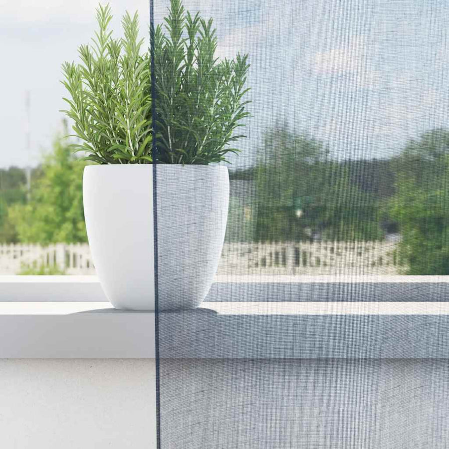 Gordijnen voile met lussen 2 st 140x175 cm koningsblauw