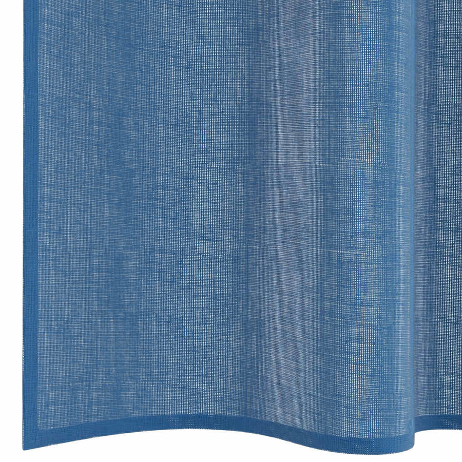 Gordijnen voile met lussen 2 st 140x175 cm koningsblauw