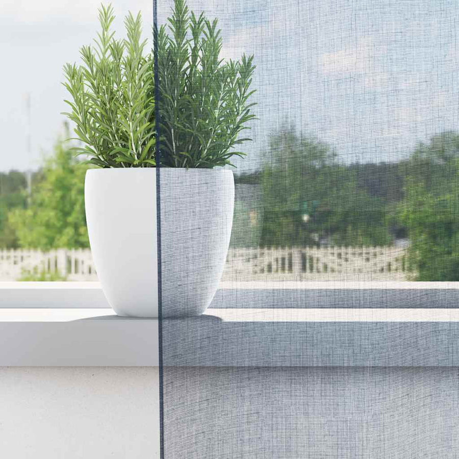 Gordijnen voile met lussen 2 st 140x245 cm koningsblauw
