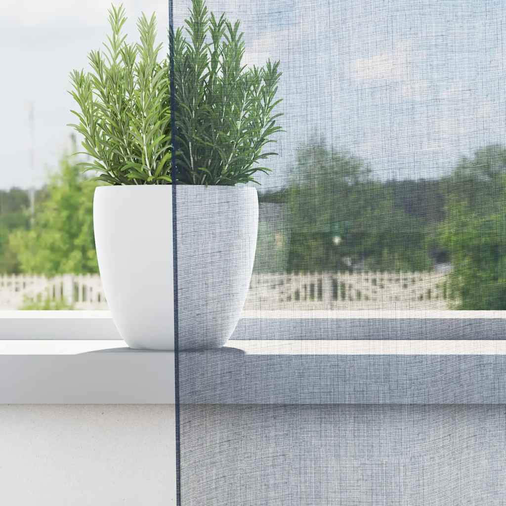 Gordijnen voile met lussen 2 st 140x260 cm koningsblauw