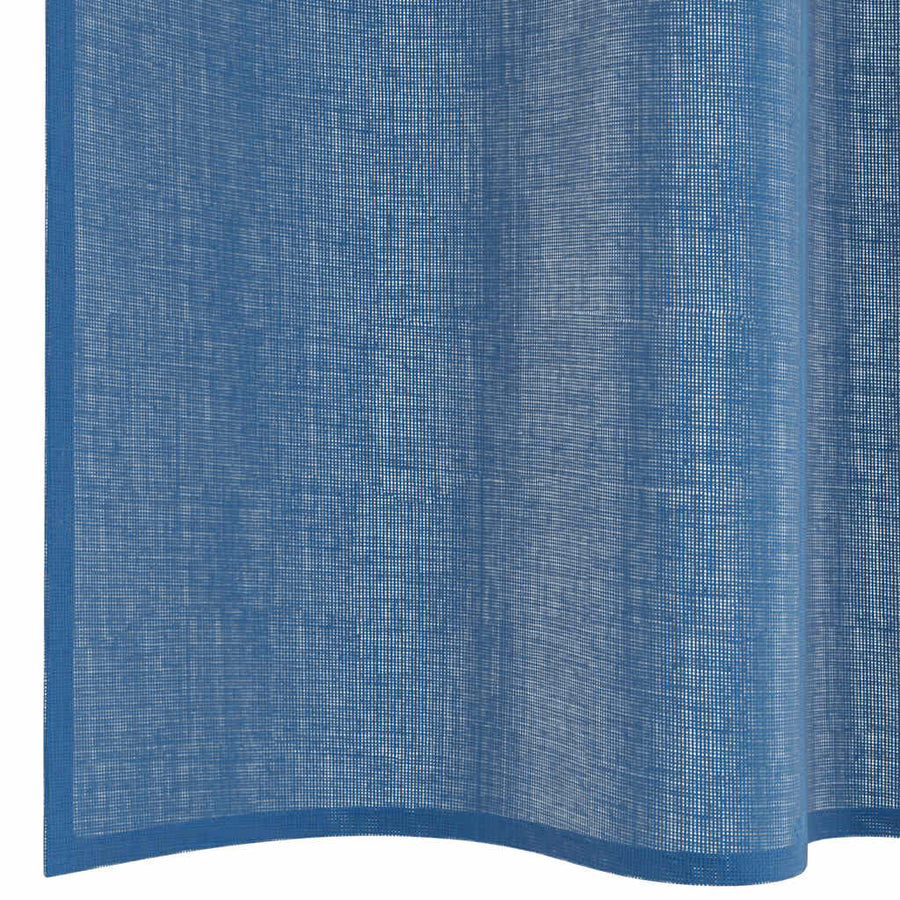 Gordijnen voile met lussen 2 st 140x260 cm koningsblauw