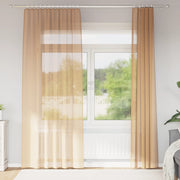 Gordijnen 2 st 140x225 cm zand