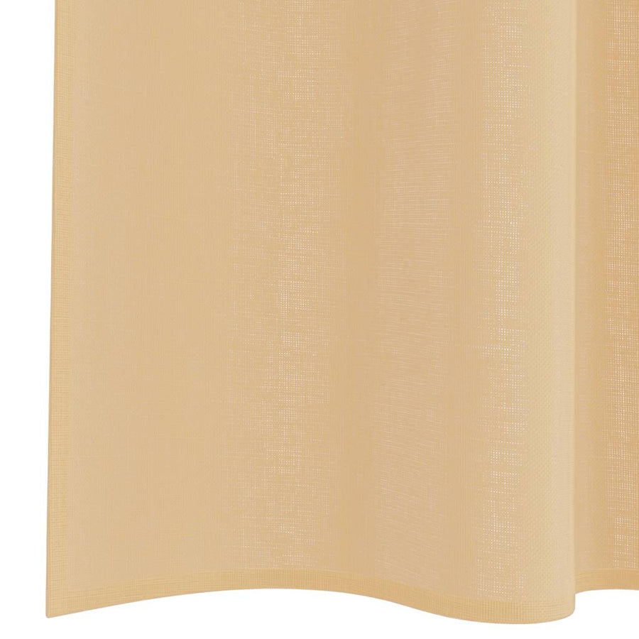 Voile gordijnen met lussen 2 st 140x260 cm zand