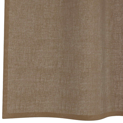 Gordijnen voile met lussen 2 st 140x245 cm lichtbruin