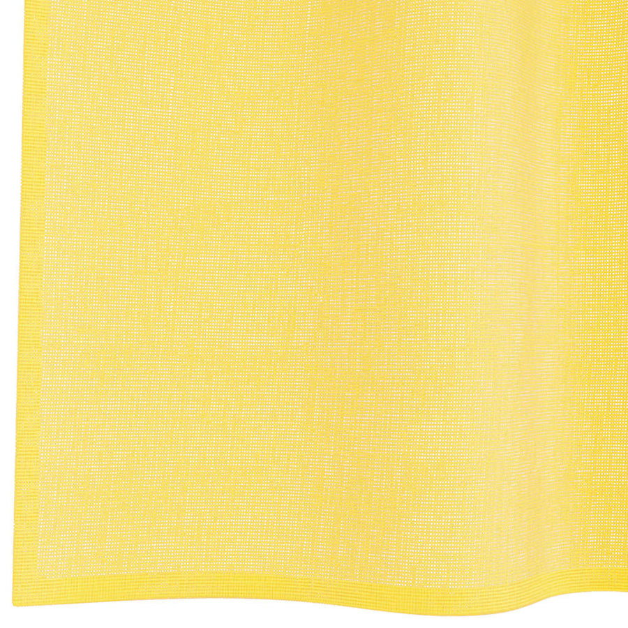 Gordijnen voile met lussen 2 st 140x140 cm geel