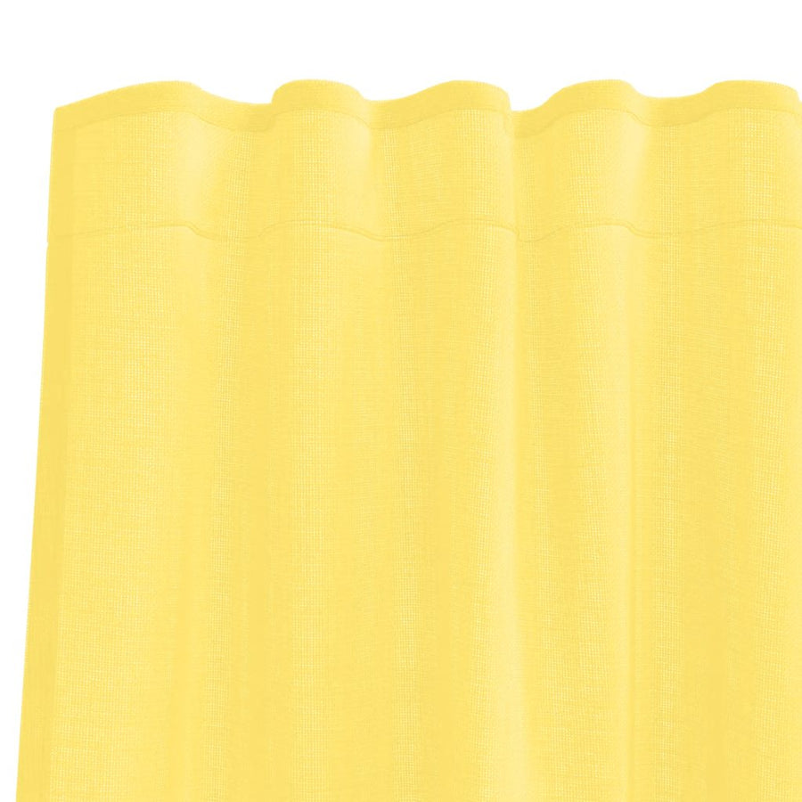 Gordijnen met lussen 2 st 140x245 cm geel
