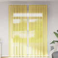 Gordijnen met lussen 140x260 cm geel