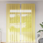 Gordijnen met lussen 140x260 cm geel