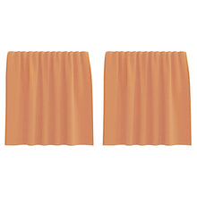 Voile gordijnen met lussen 2 st terracotta 140x140 cm