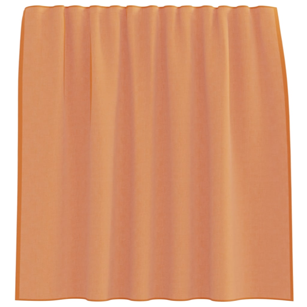 Voile gordijnen met lussen 2 st terracotta 140x140 cm