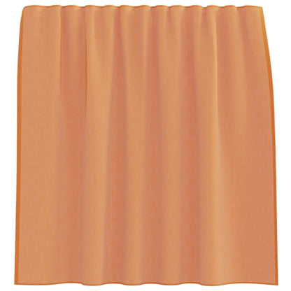 Voile gordijnen met lussen 2 st terracotta 140x140 cm